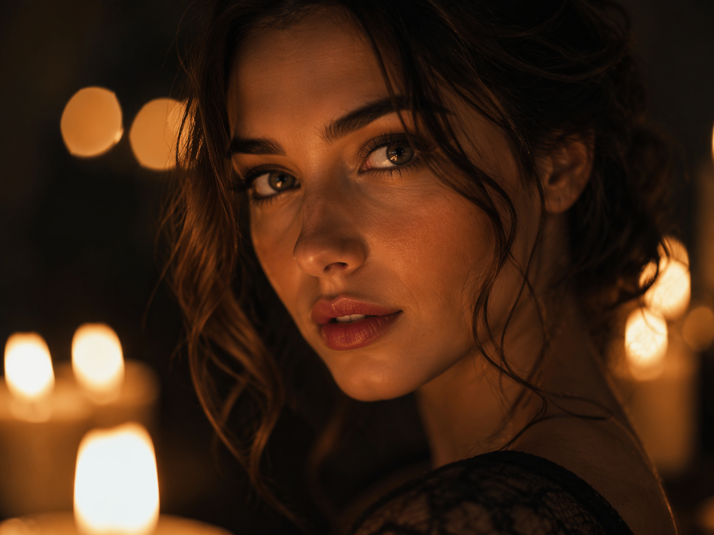 Dreamina candlelight eyes AI photo editing prompts prompt example 3