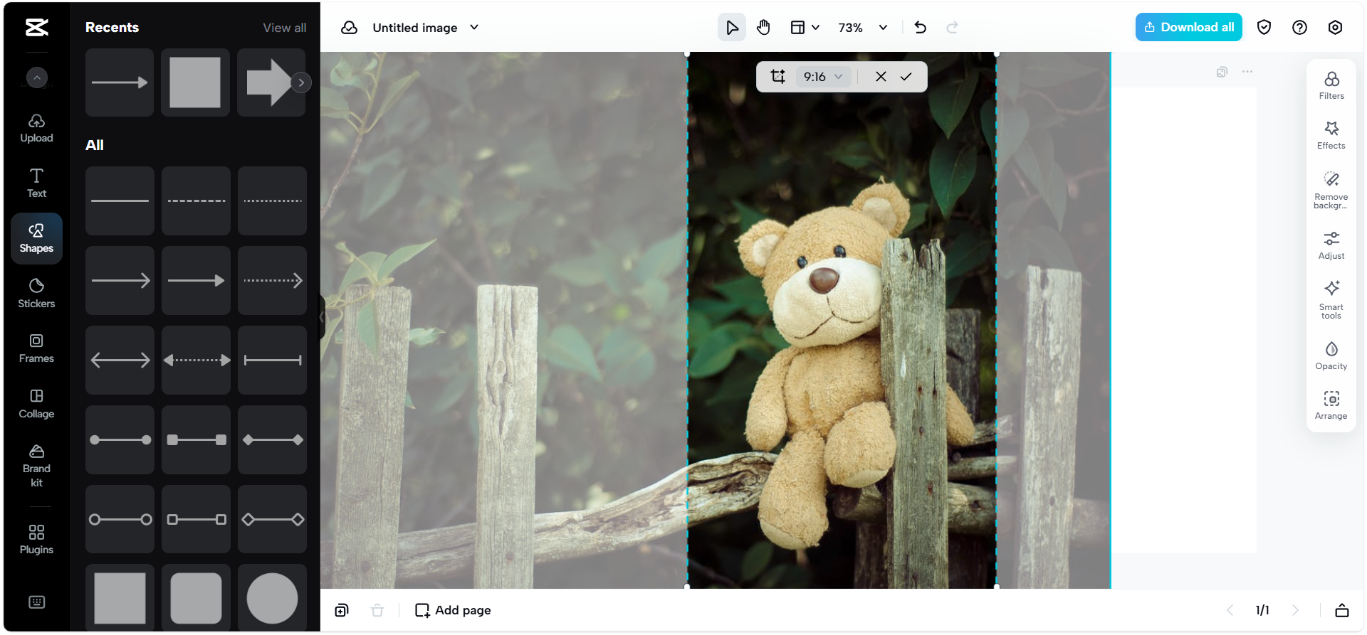 CapCut Web portrait vs landscape mode