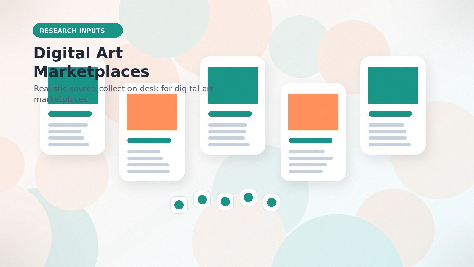 Digital Art Marketplaces realistic research inputs visual for digital art marketplaces
