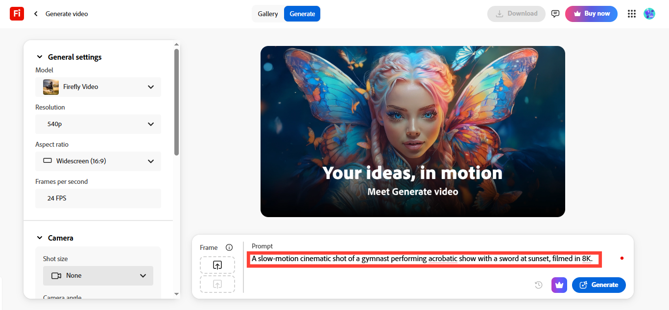 How to use Adobe Firefly video?