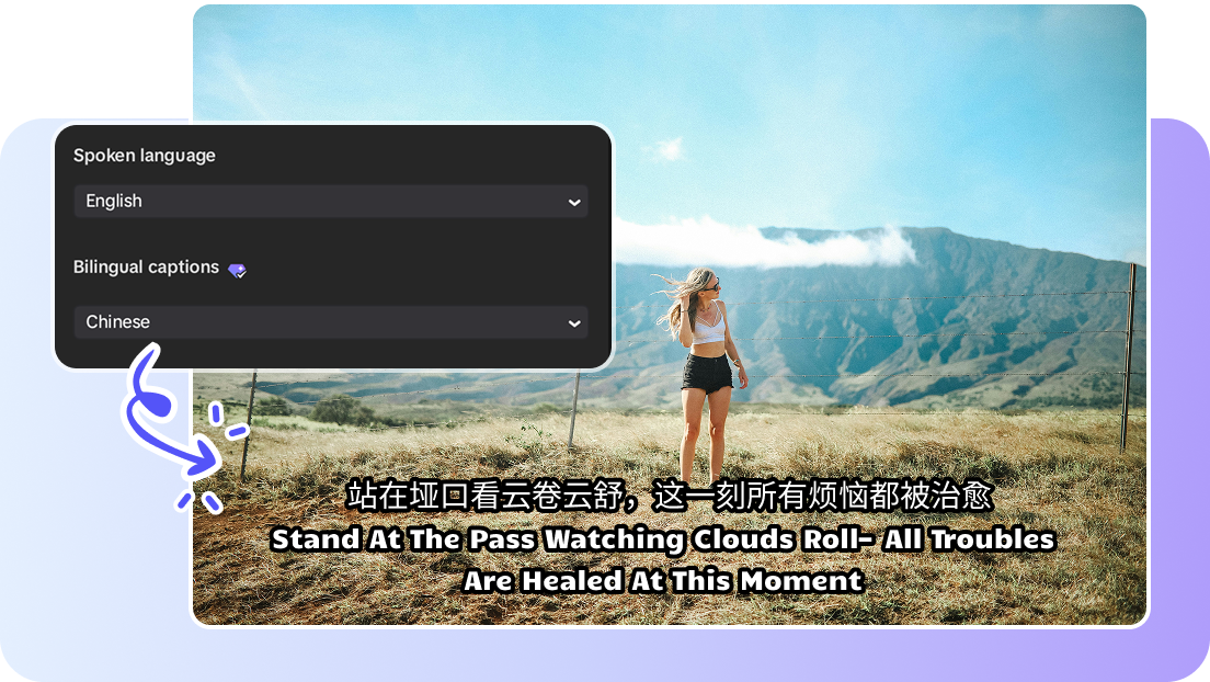 Multilingual support for video keyword generation