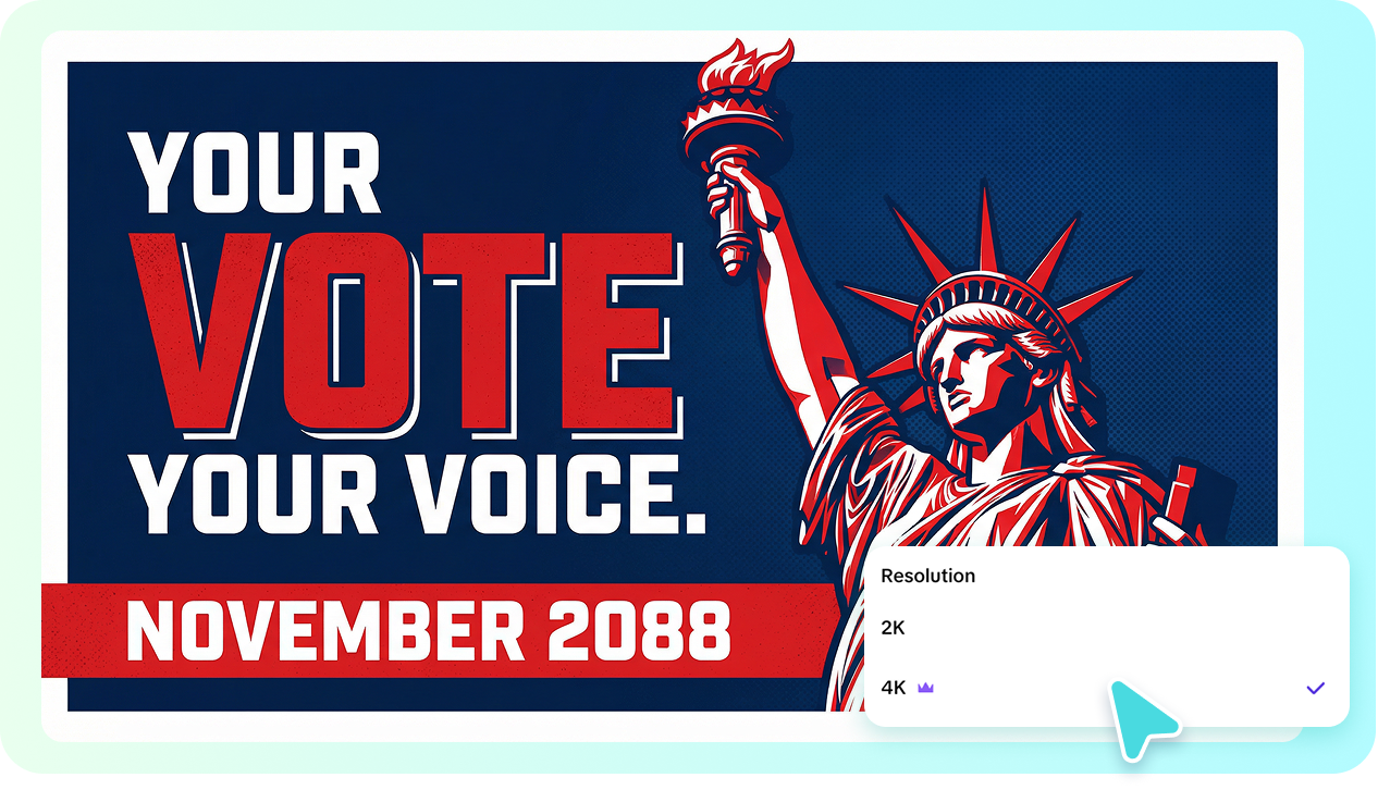 High-resolution output for print-ready posters