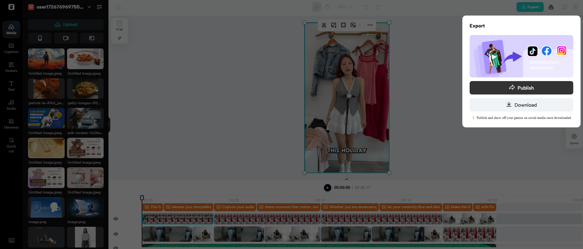 Export your video