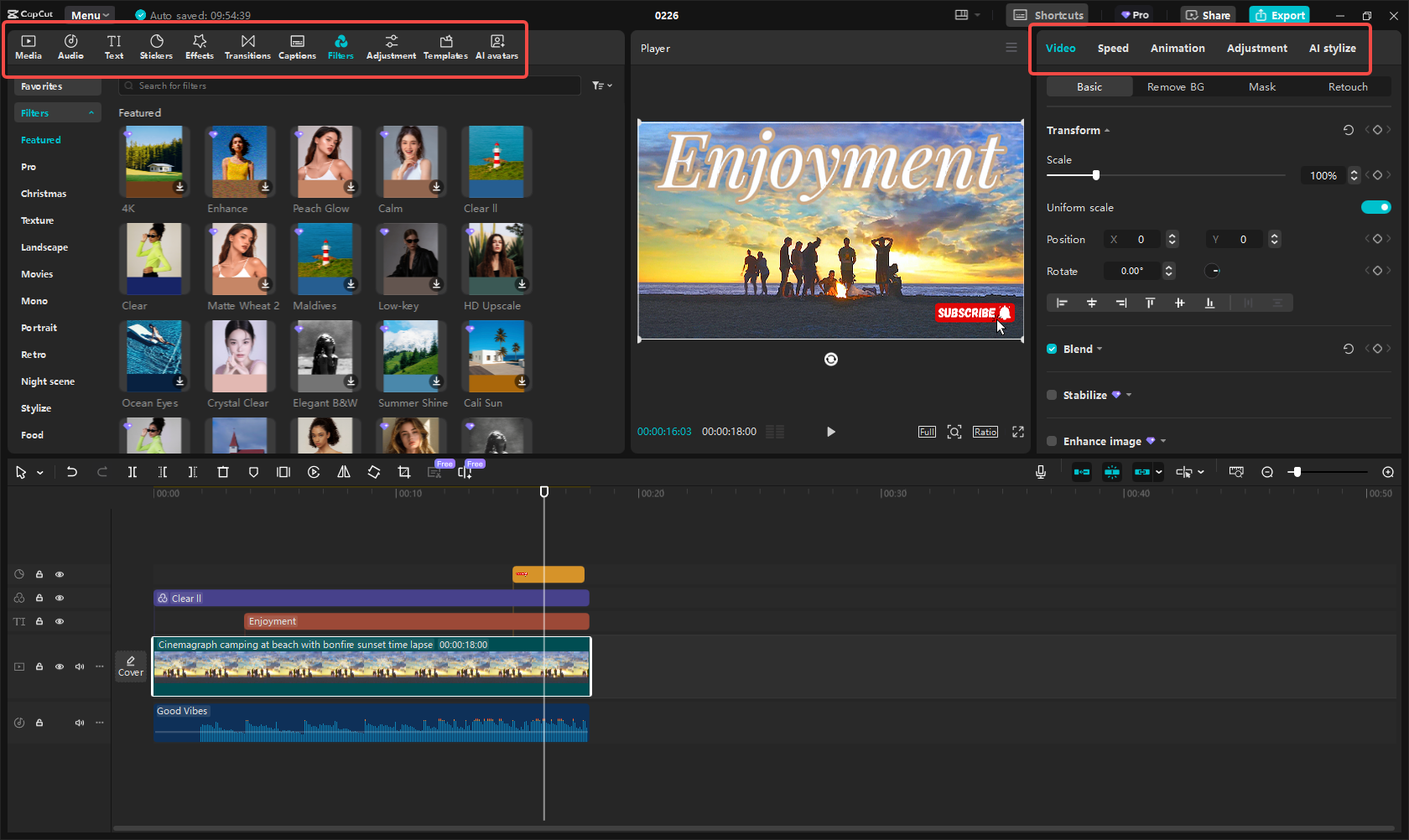 Редактирование видео YouTube в CapCut