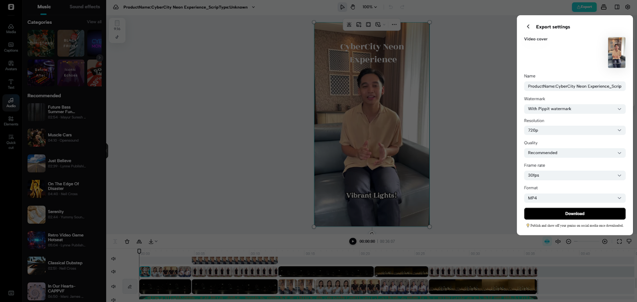 Download your video