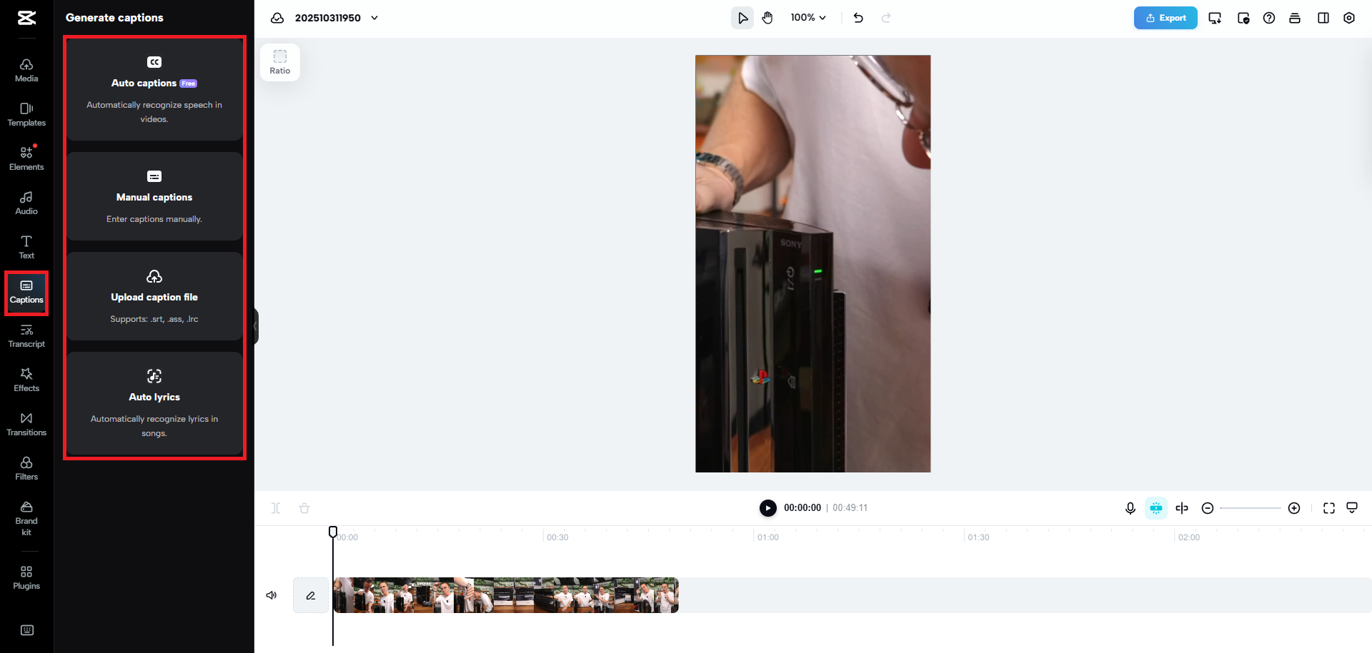 Enhance video before exporting as a GIF