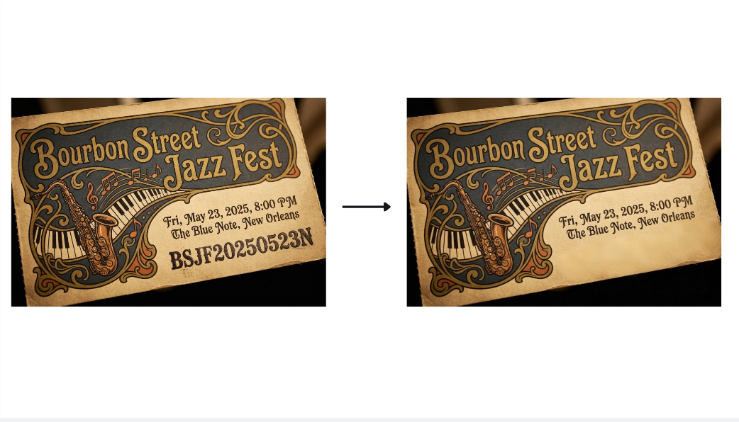 ลบคุณสมบัติใน Dreamina