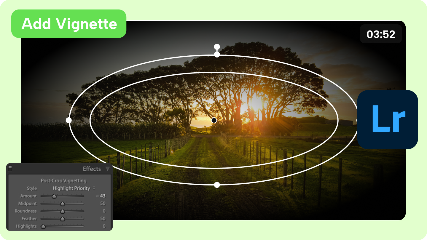 lightroom vignette