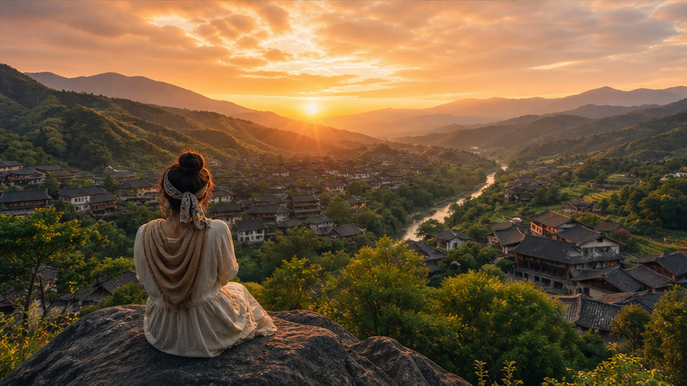 Sade Village Travel Video — Hilltop Sunset Ending