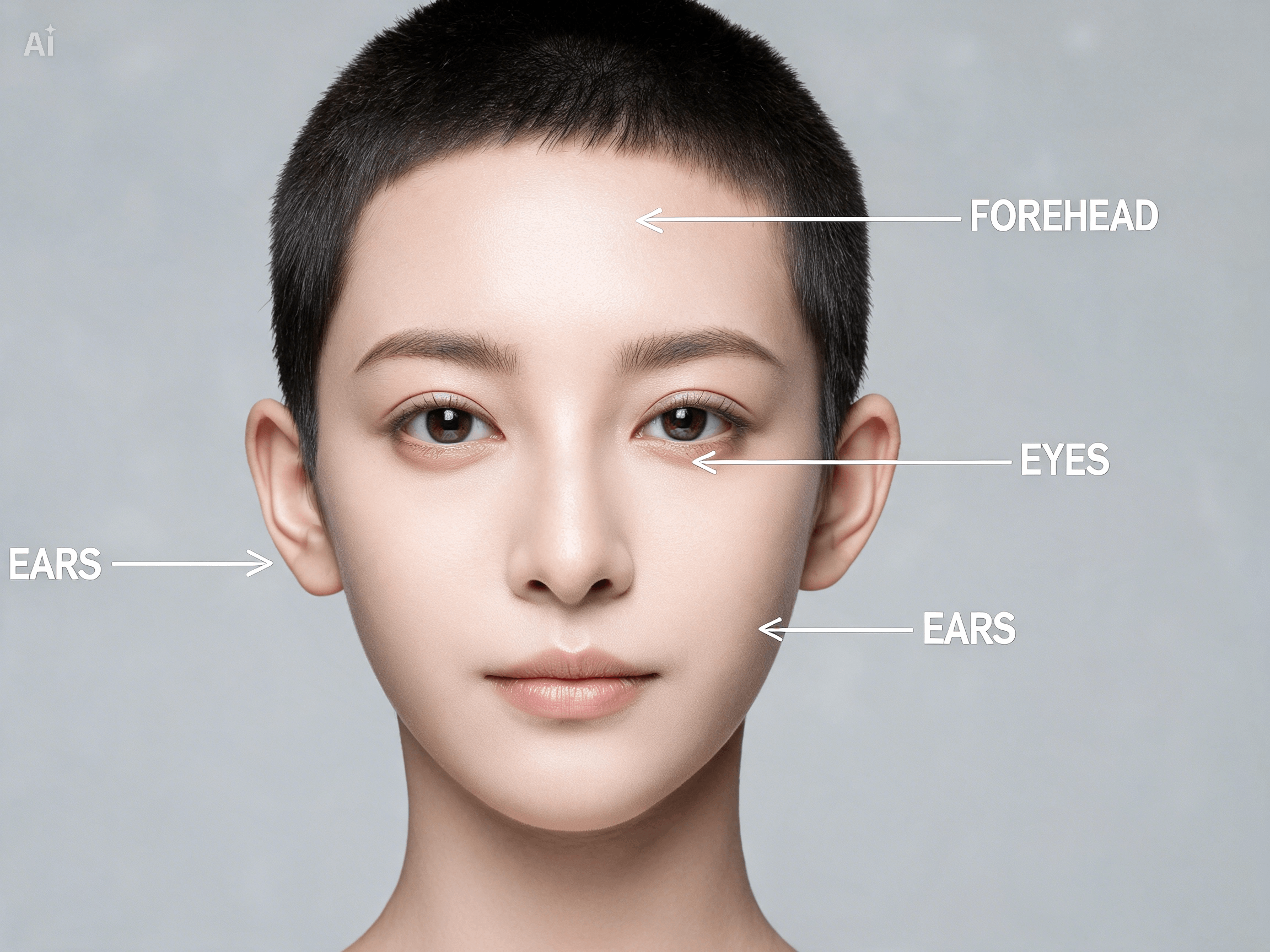 Preview a pixie on your face