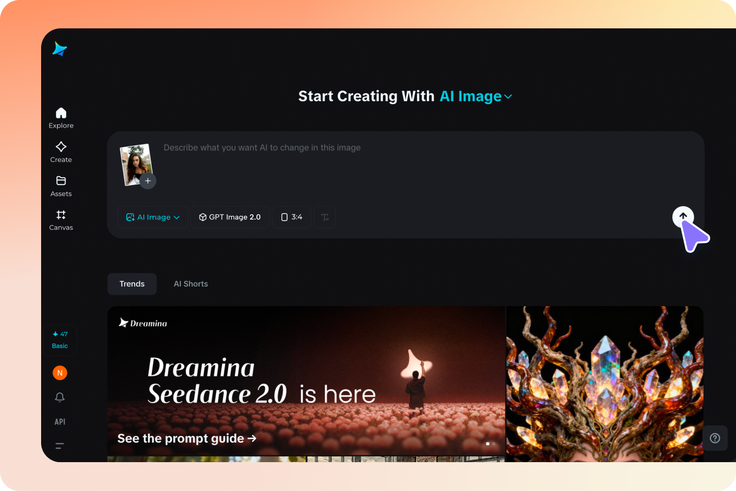 Access to Dreamina AI Image