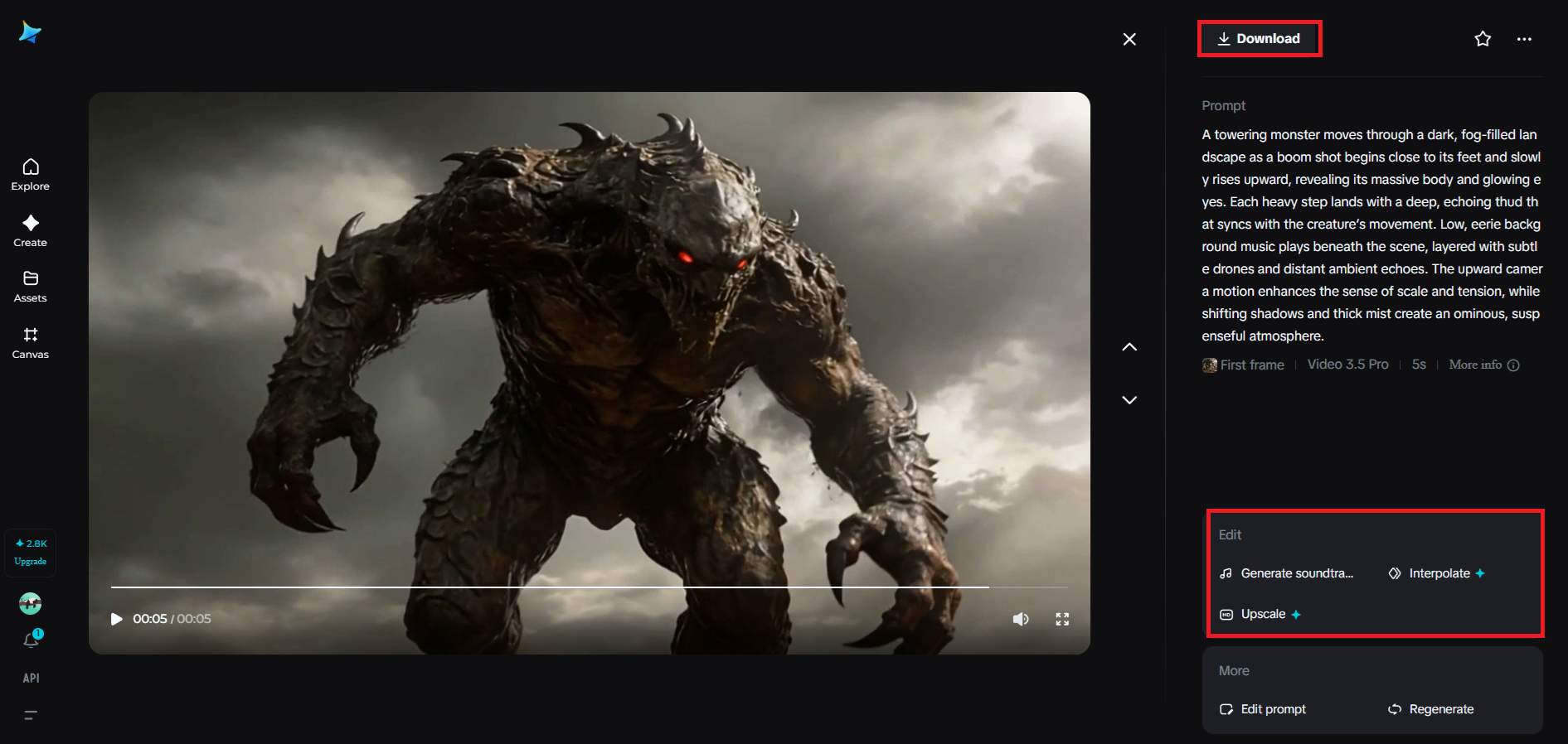 Vorschau, Verbesserung und Export