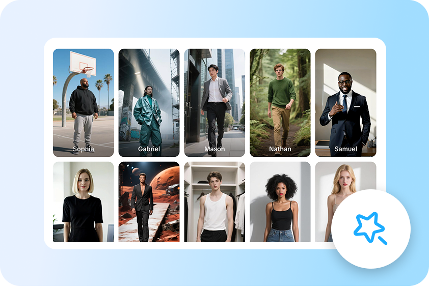 Diverse models, personalized shopping