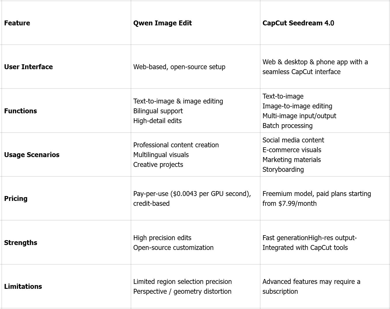 Qwen vs Seedream 4.0