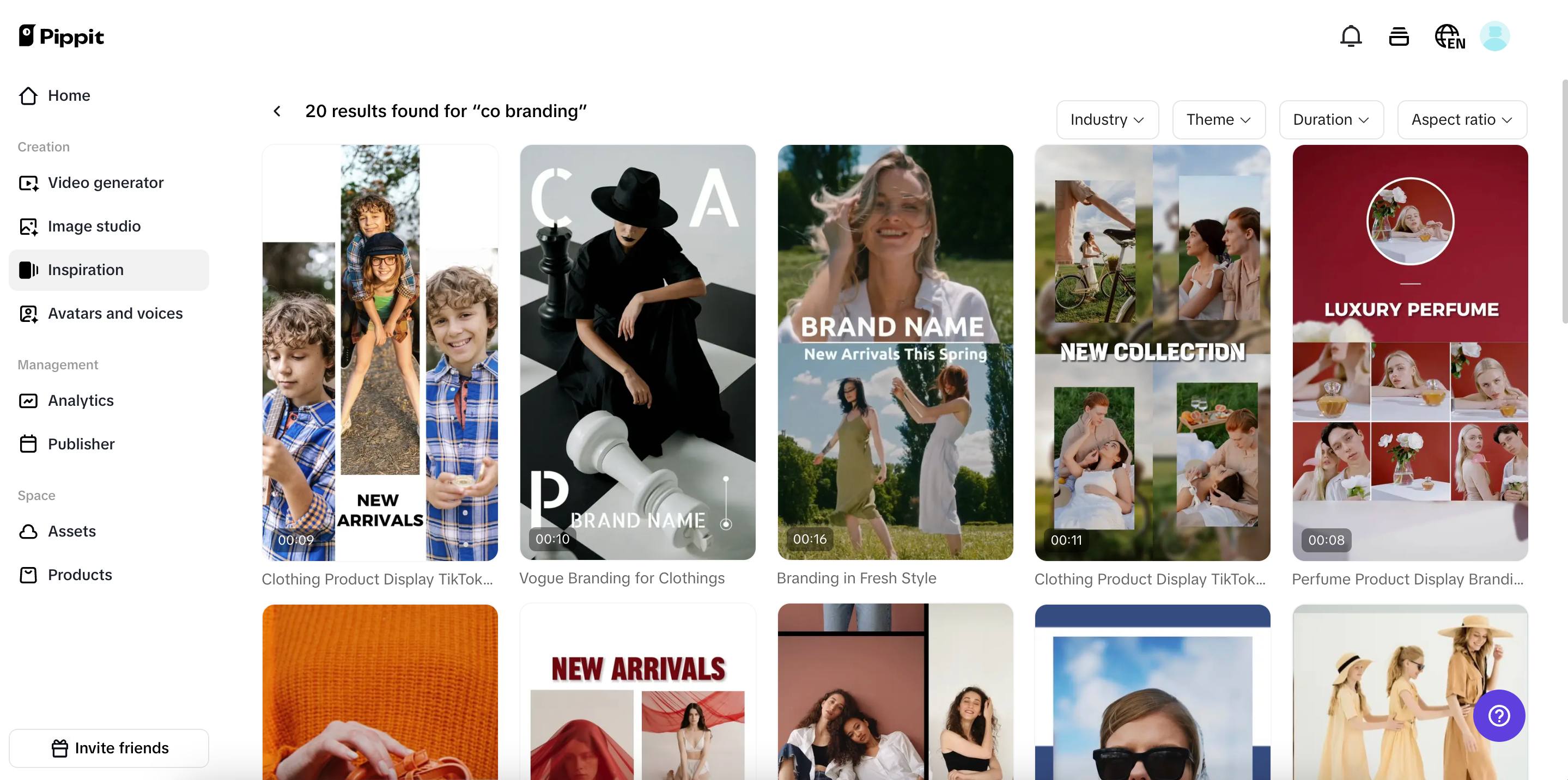 Customizable co-branding templates
