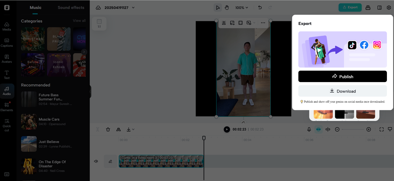 Export and share it