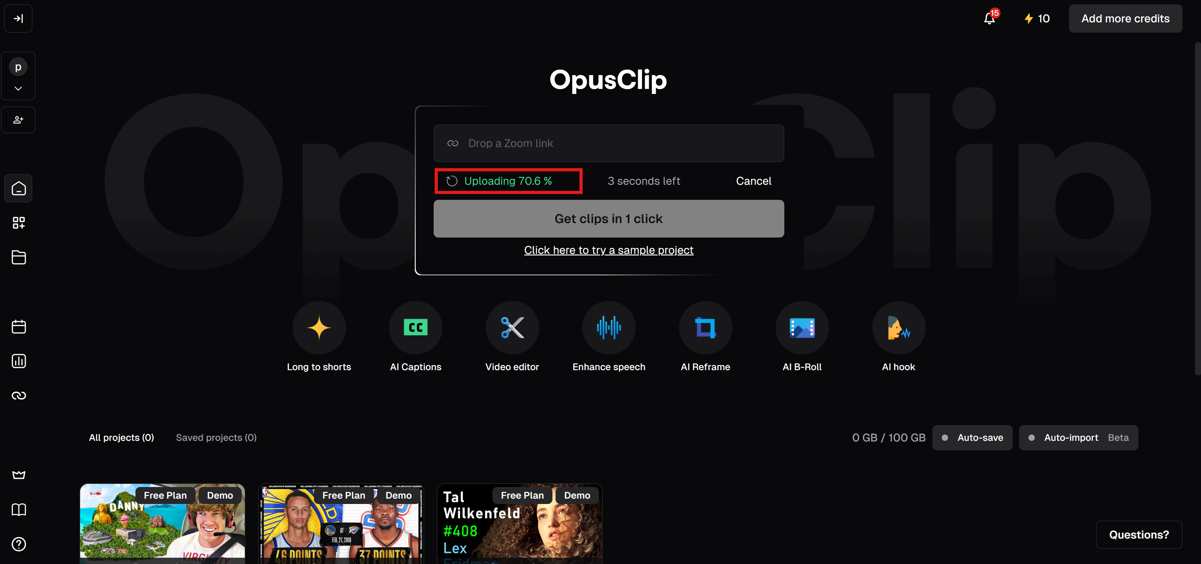Product showcase with OpusClip