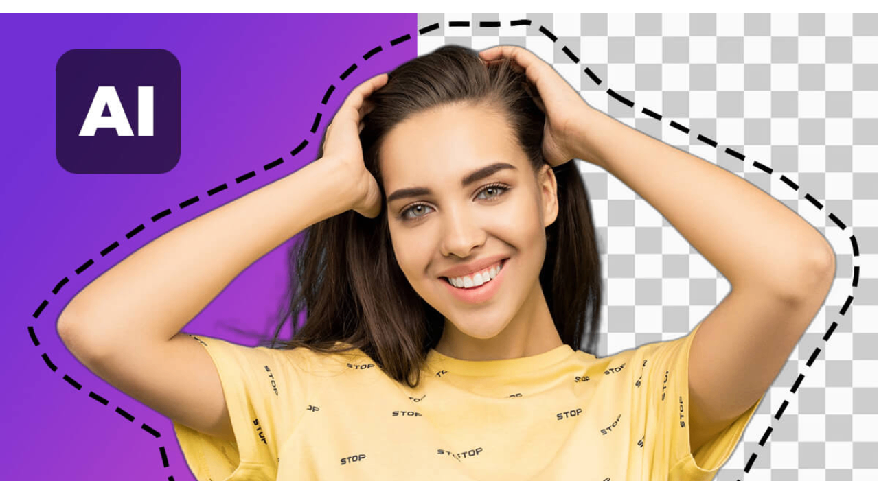 How does AI background removal work