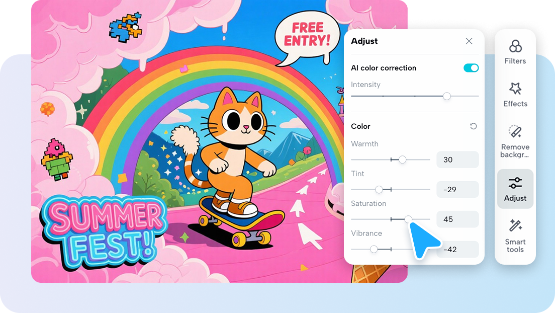 Modifica personalizzabile per diversi stili artistici