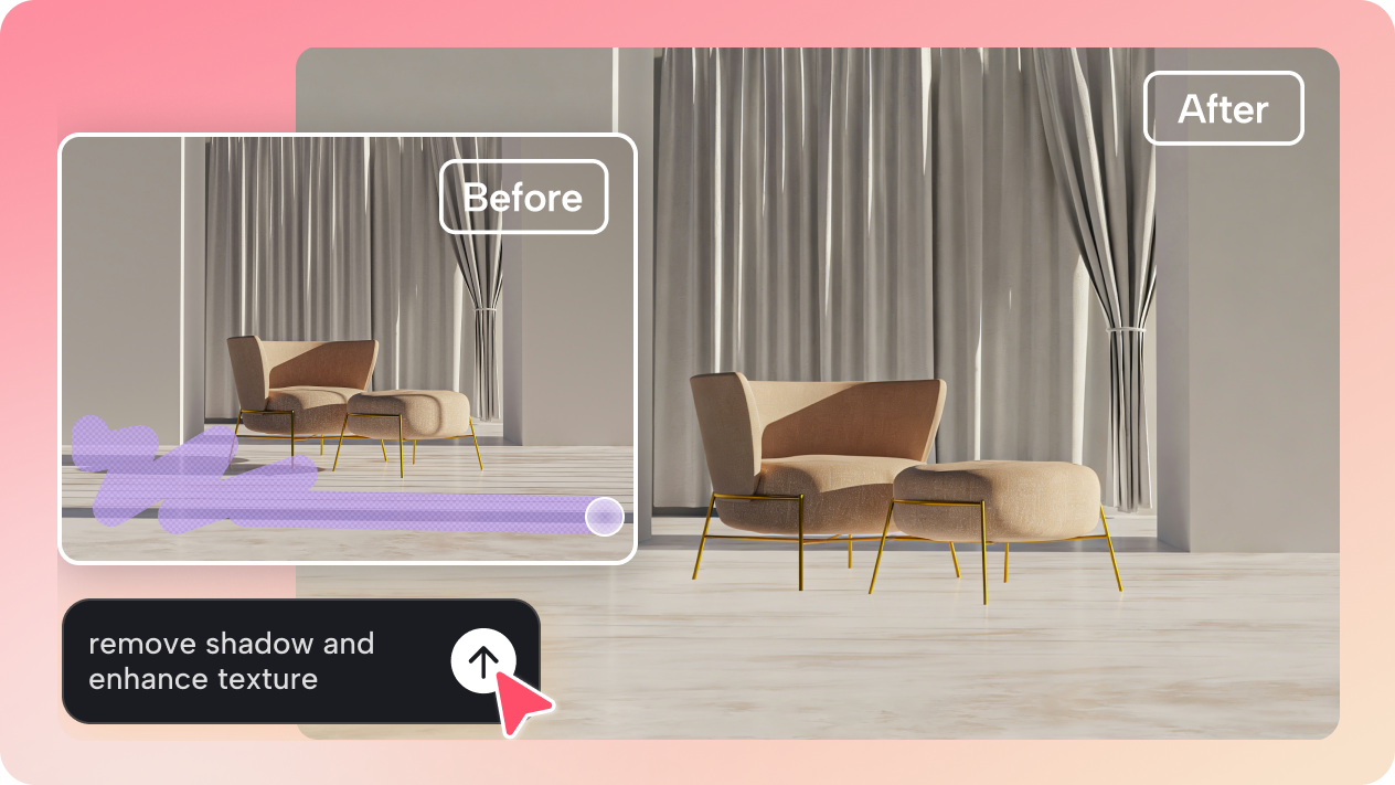  Erase shadows and refine details with Interactive editing