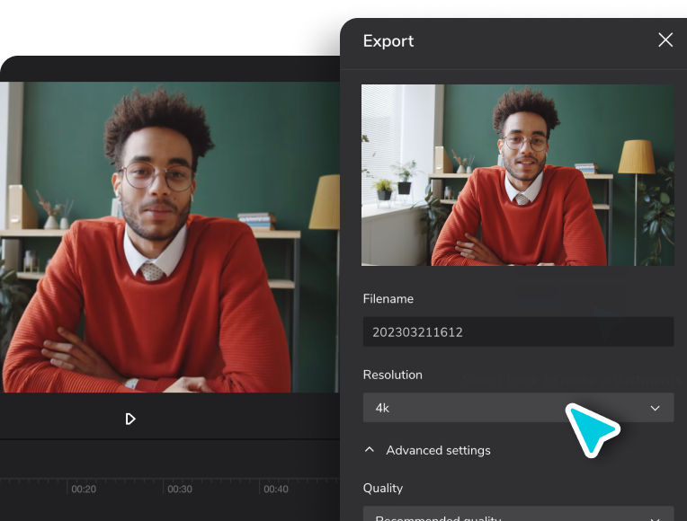 Export Function of CapCut Commerce Pro