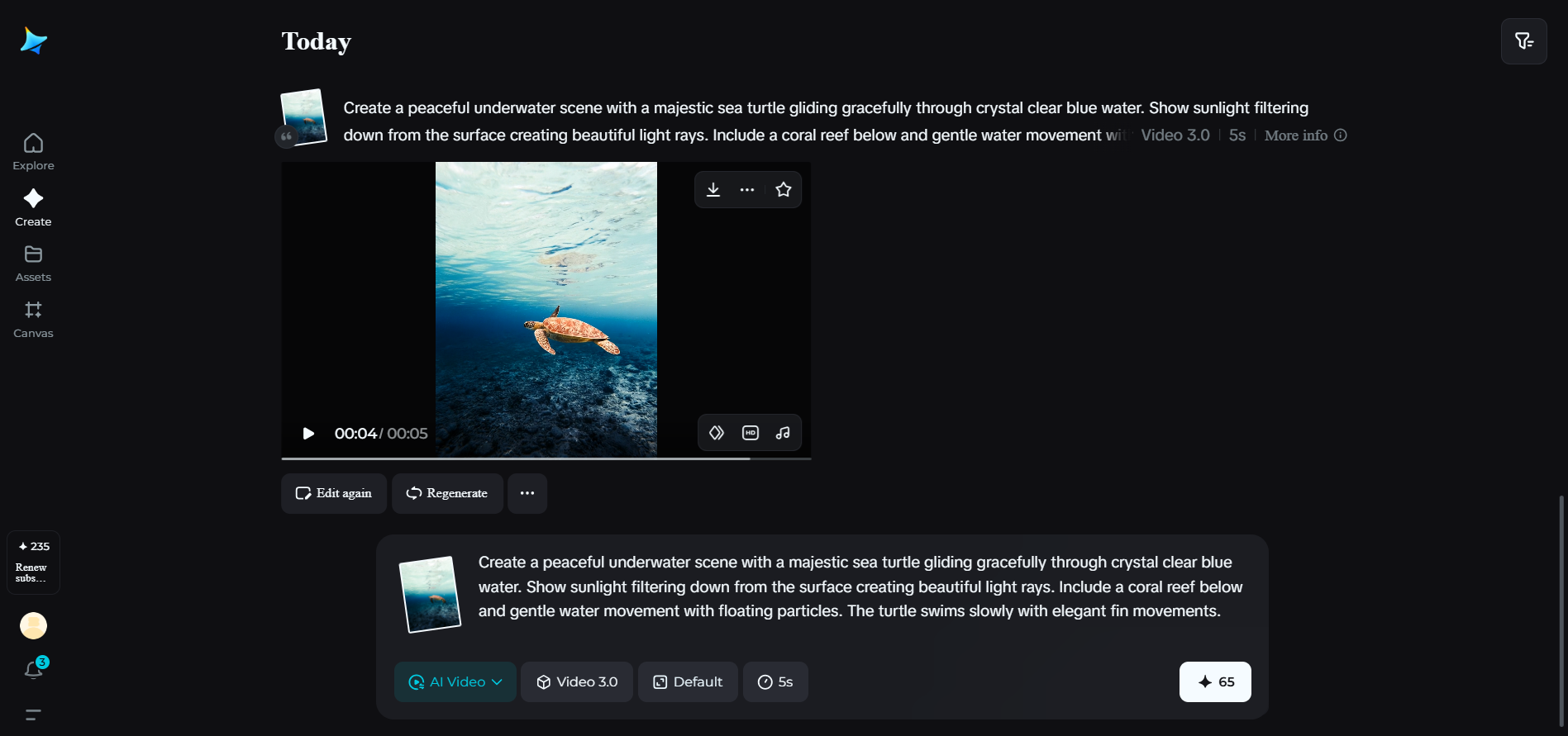 generador gratuito de videos sin rostros con IA