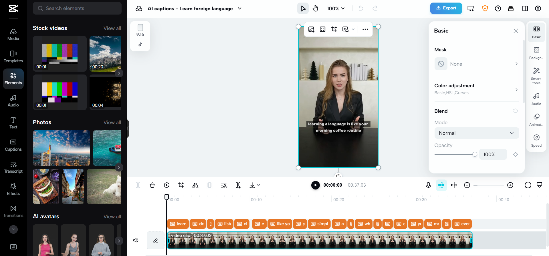 Smooth video editor integration
