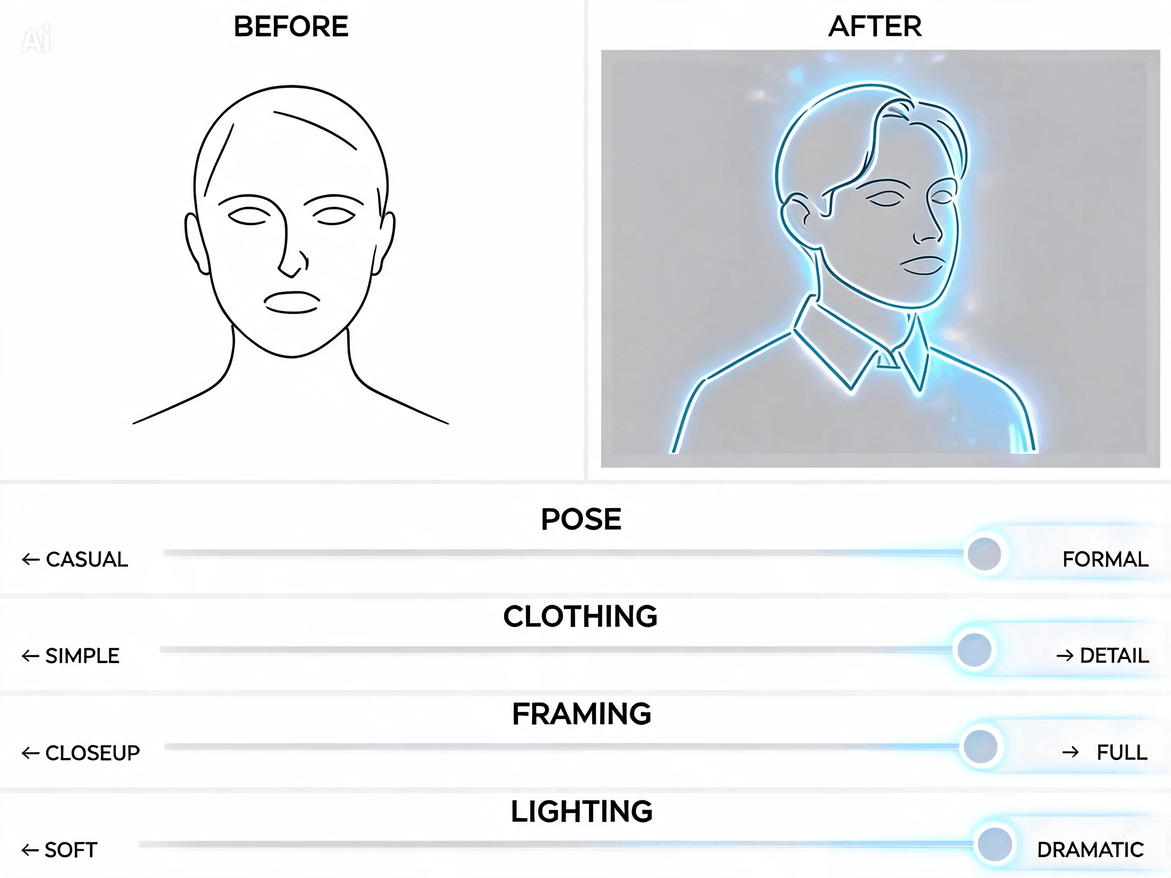 Refine portrait prompts