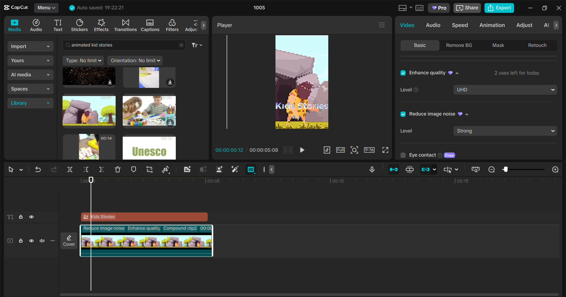 Interface of the CapCut desktop video editor- the best tool to edit TikTok videos