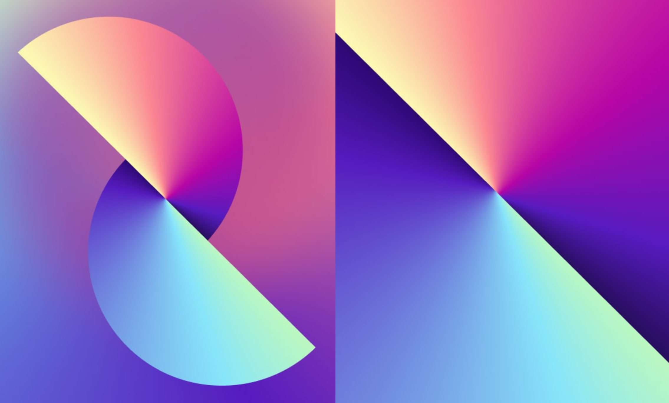 Angular gradient background for poster design