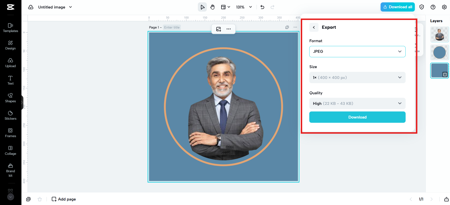 Export your photo