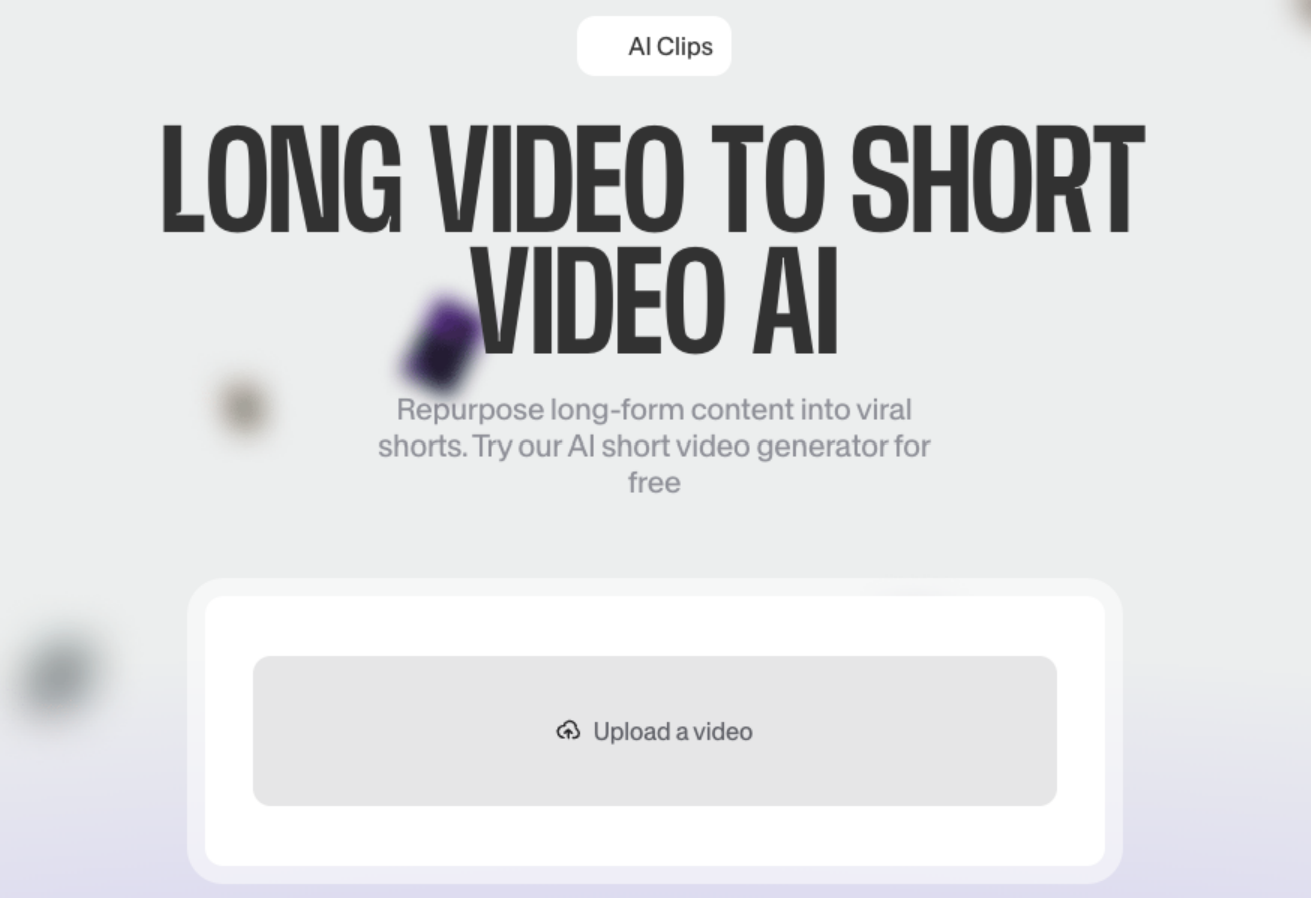 Veed.io: Long video to short video