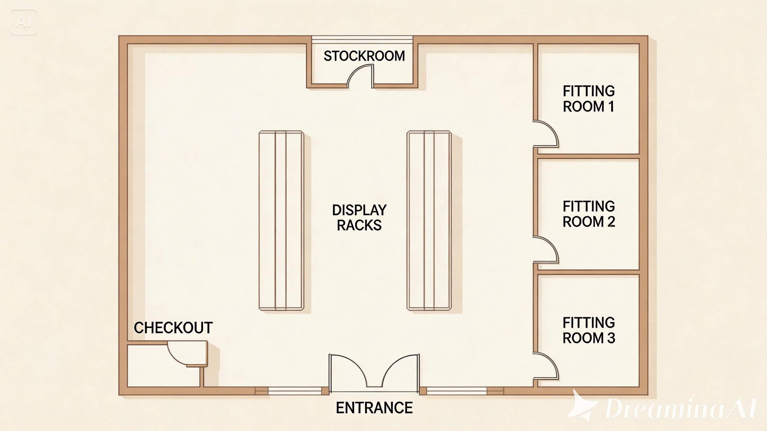 Floor plan design for small business