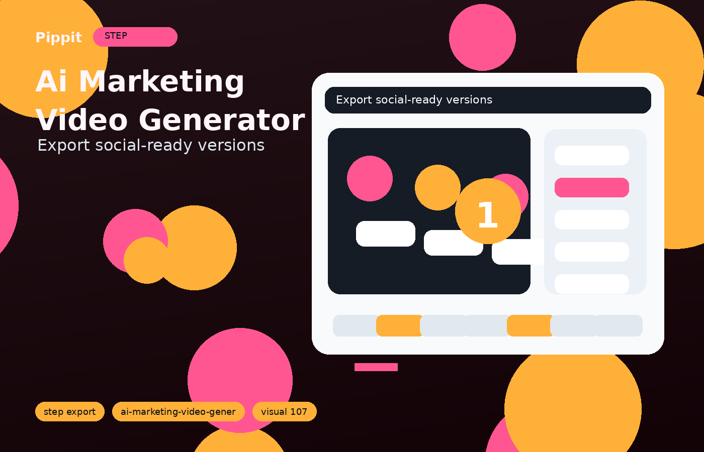 ai marketing video generator export and variants workflow in Pippit