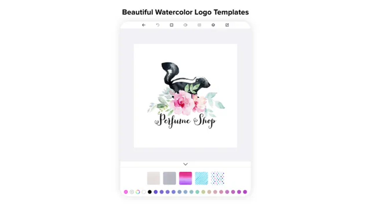 Logo Maker - Logotipo de acuarela
