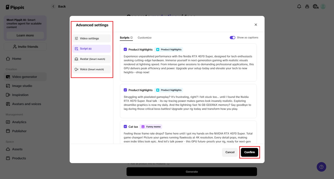 Fine-tune your video options