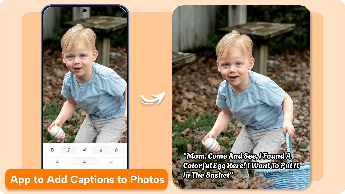 app to add captions to photos 