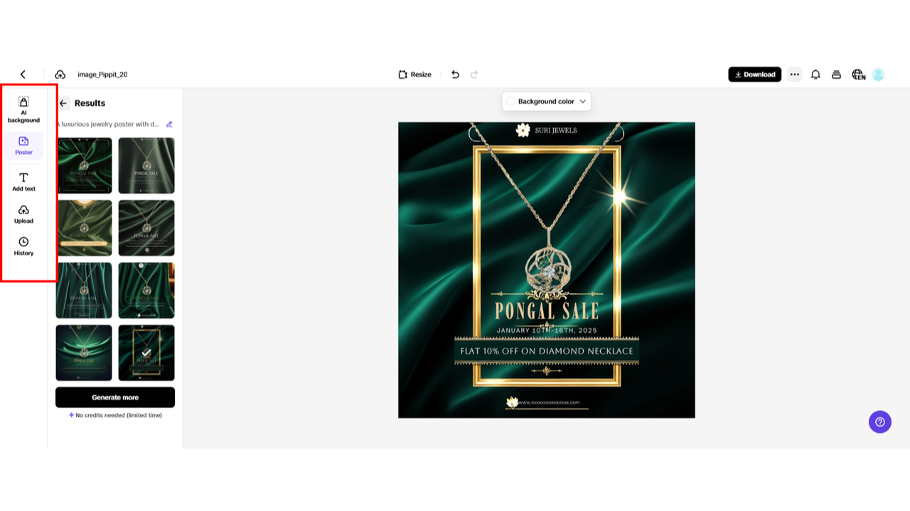 Customize your poster