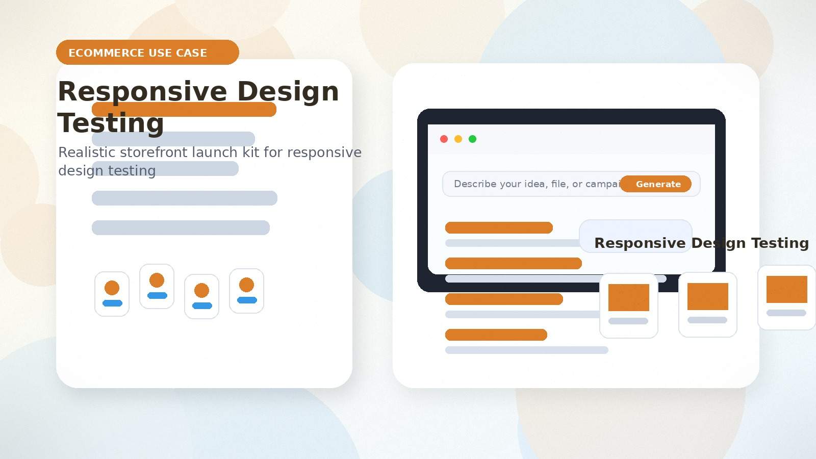 Responsive Design Testing realistic ecommerce use case visual for responsive design testing