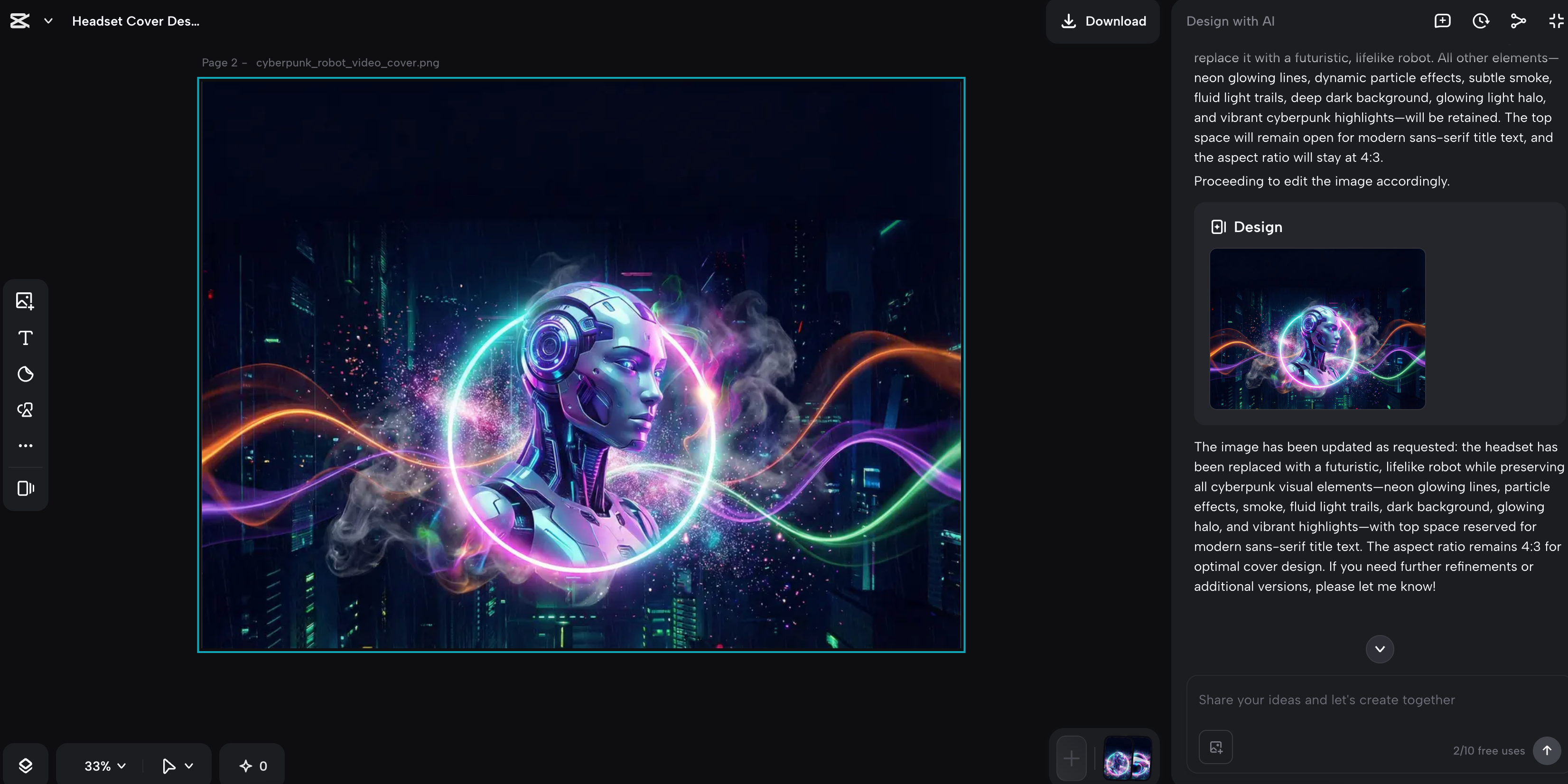 CapCut AI design for creative video covers