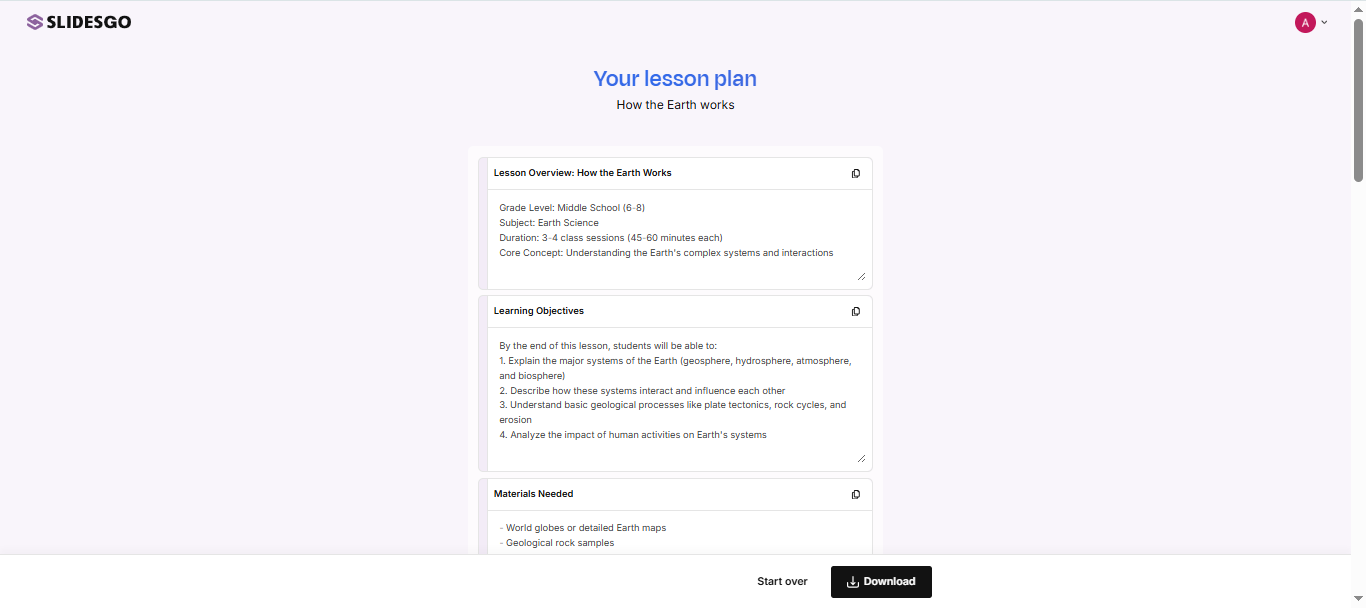 free lesson plan creator