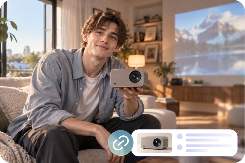 Launch product ads from a single link