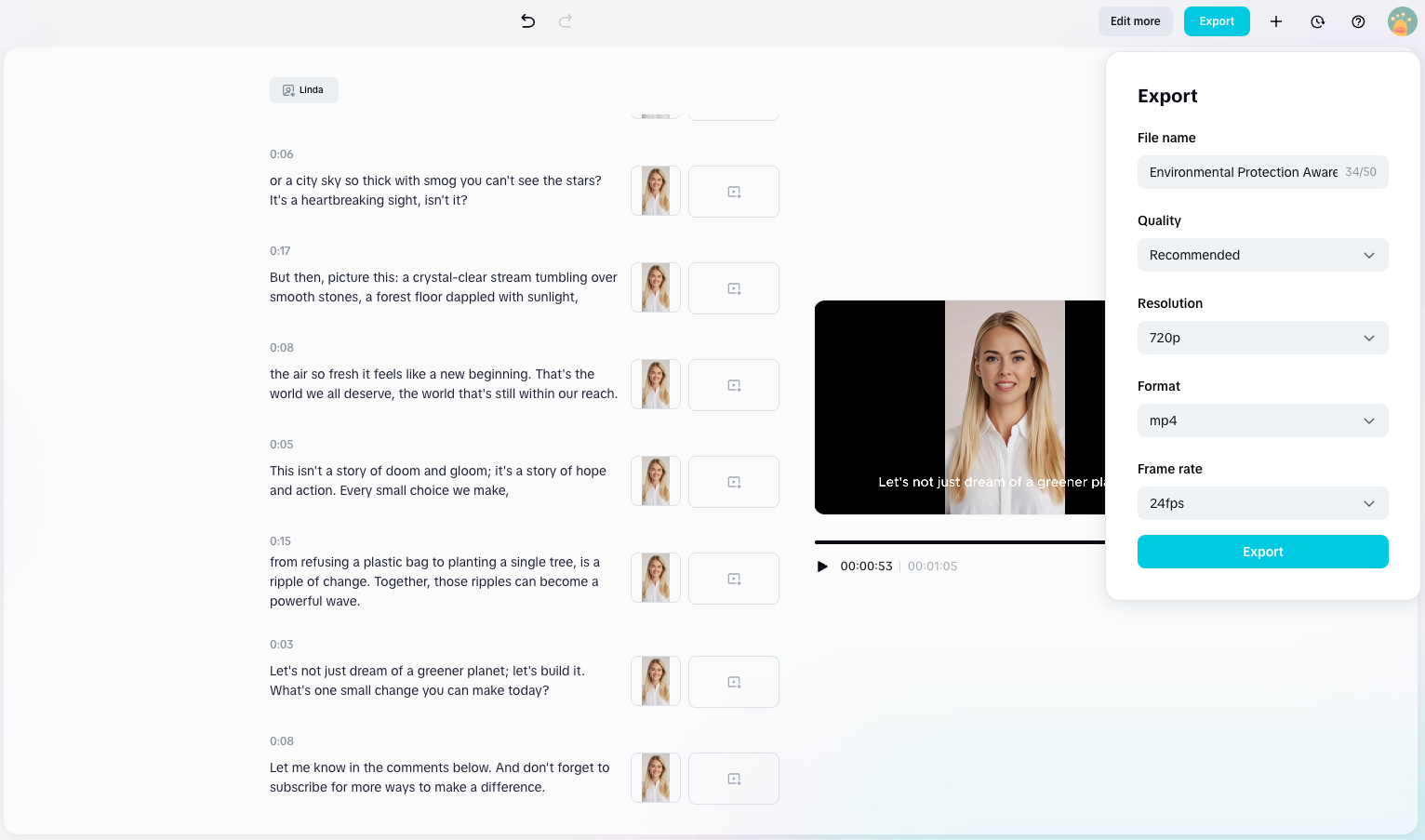 Export and Save Your Video