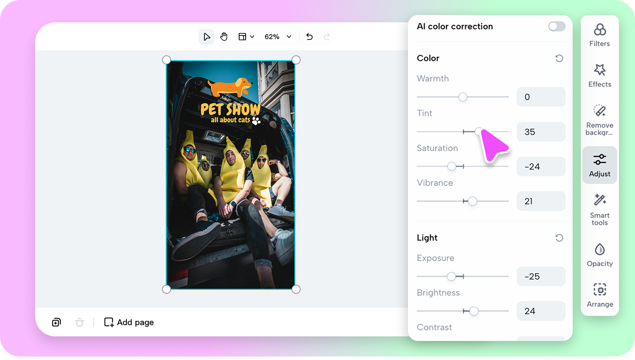 Customize funny backgrounds with powerful tools