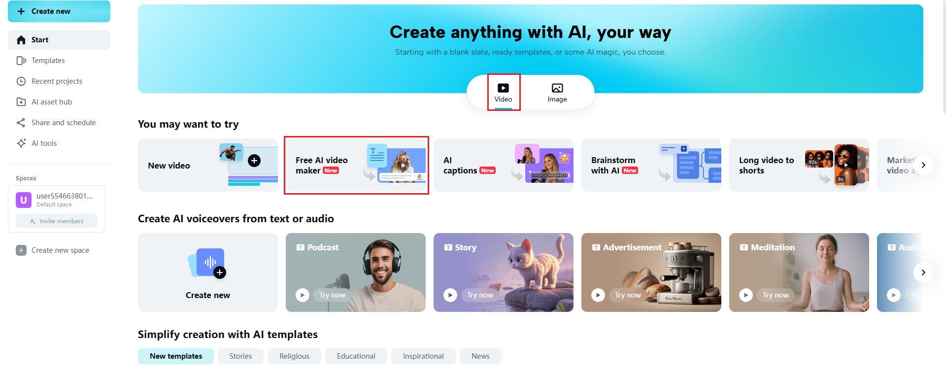 Cocokkan materi kreatif Anda dengan satu klik