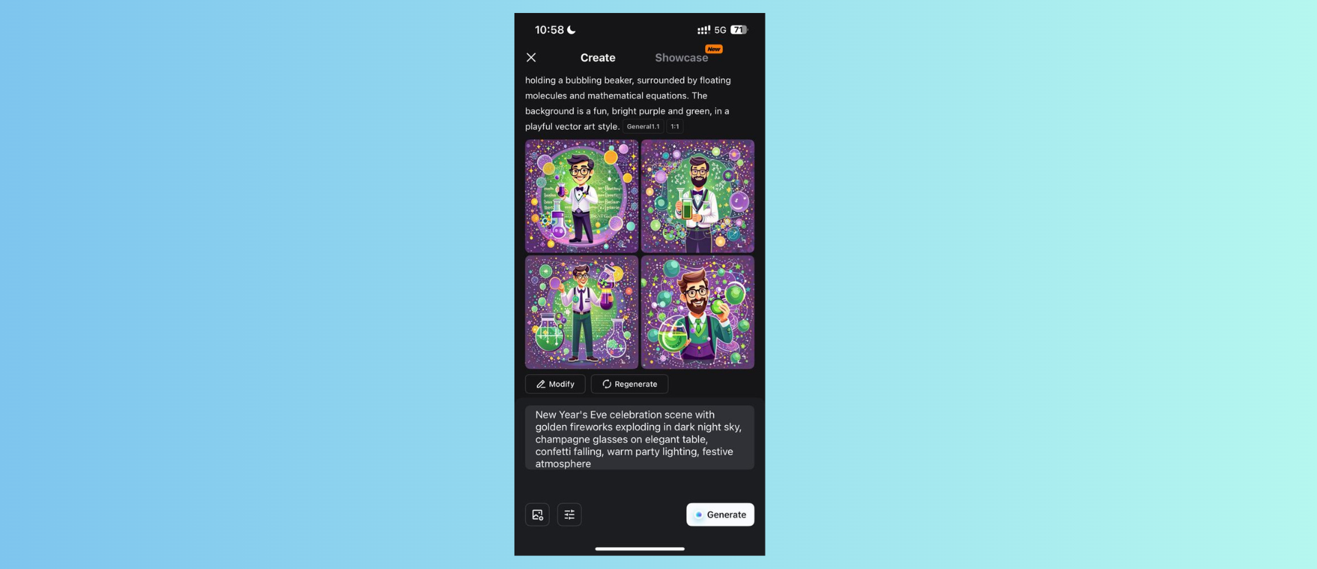 Get new year's eve party pictures with CapCut App