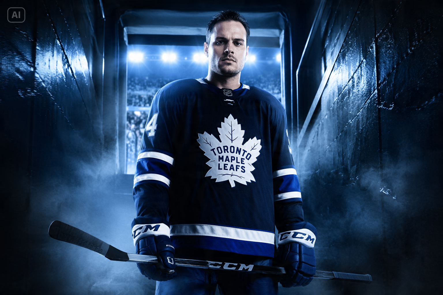 AI Hockey Poster features