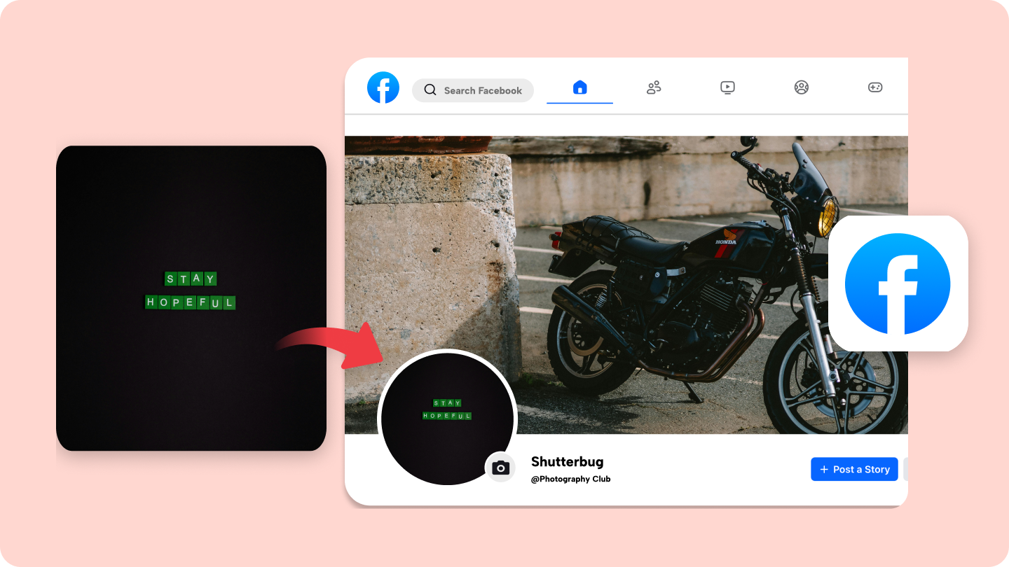 black image profile facebook