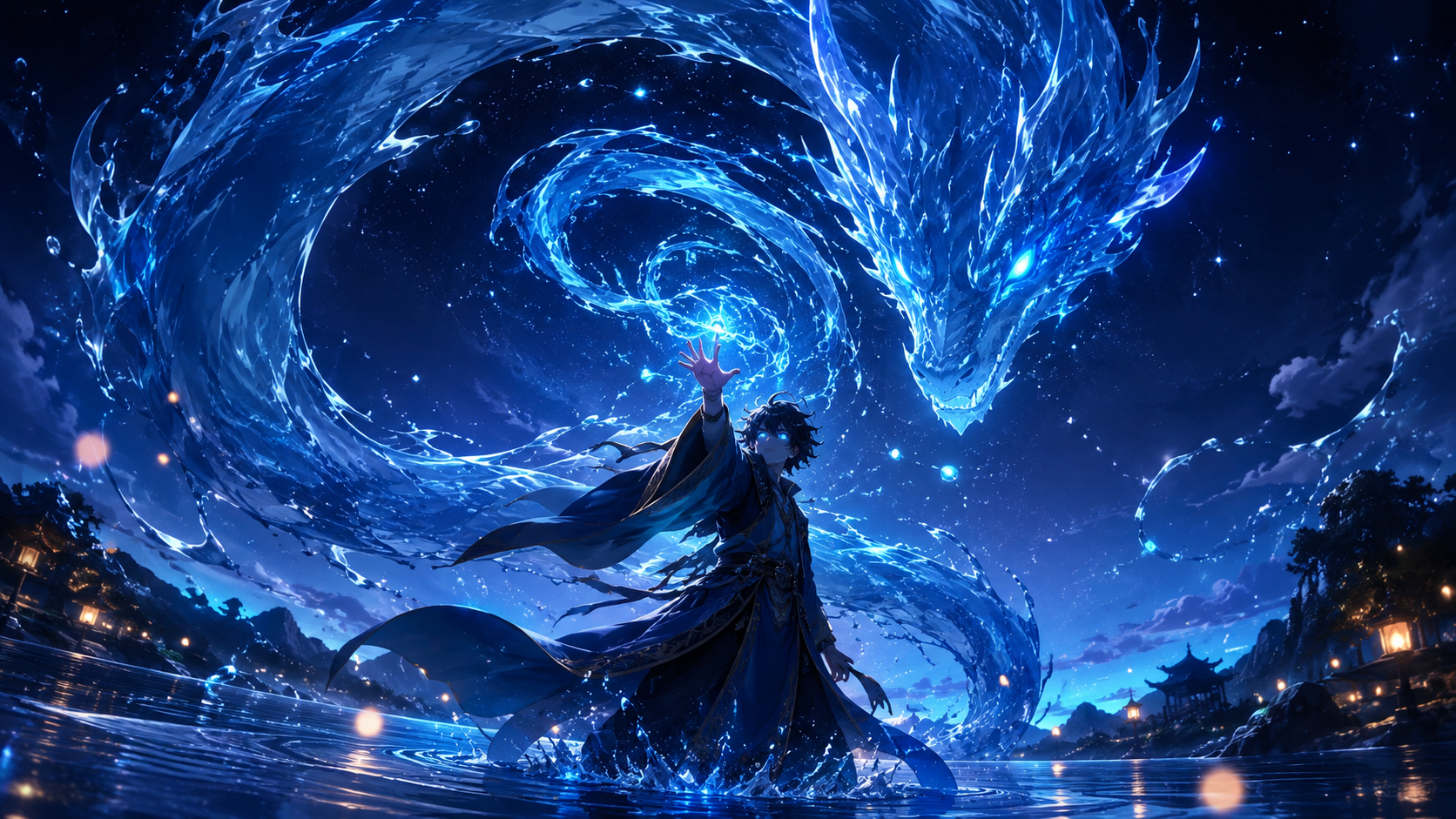 Fantasy AI anime magic spell