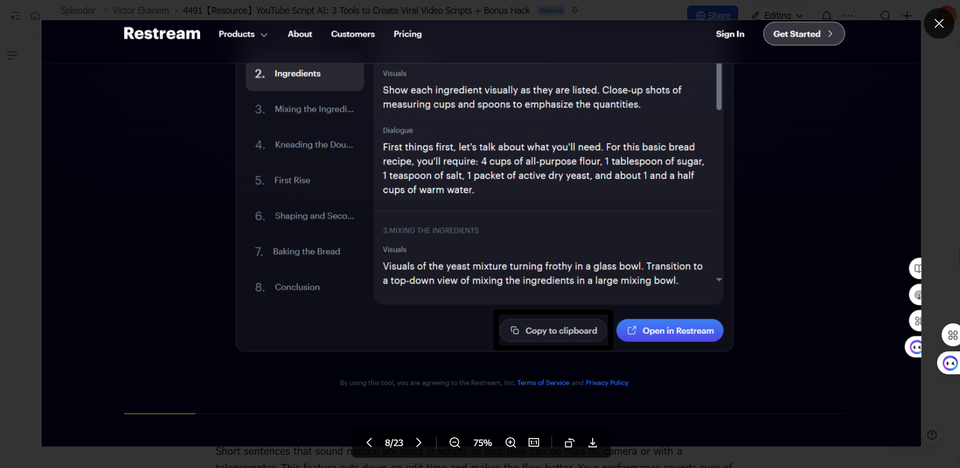 Scripts YouTube avec IA